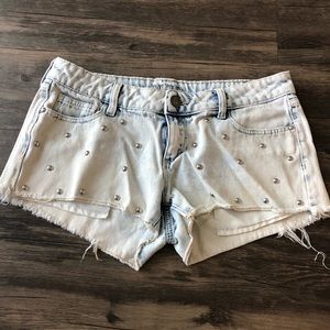 Studded Decree jean shorts